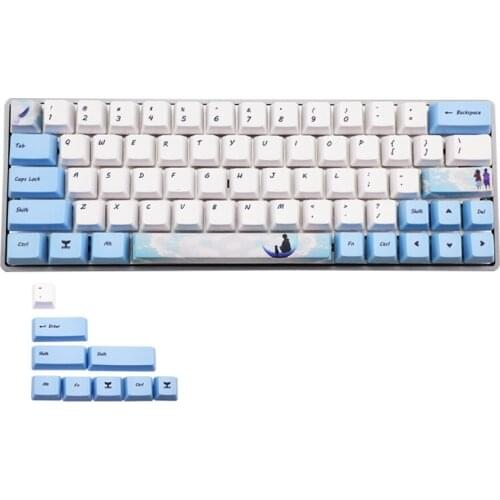 73 Key Dye Sublimation Keyboard Keycap PBT OEM Profile Keycap For GH60 GK61 GK64