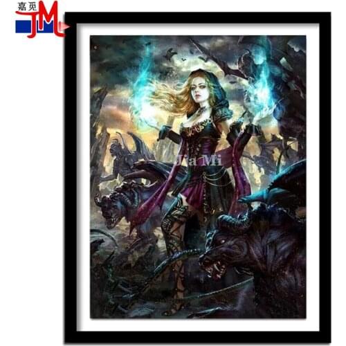 Diamond Painting 5D Cross Stitch Mythical Beauty Beast Diy Home Decor Embroidery Full Square Round Drill Mosaic Handmade Gift
