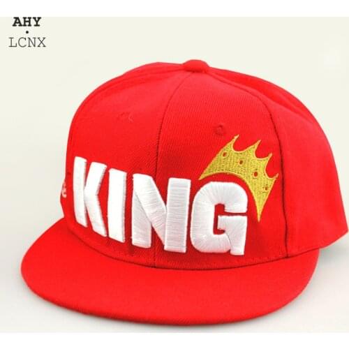 2020 New Hot Sale Kids Baseball Cap Embroidery Letters King Crown Casual Fashion Children Hat Cute Baby Boys Girls Caps Snapback