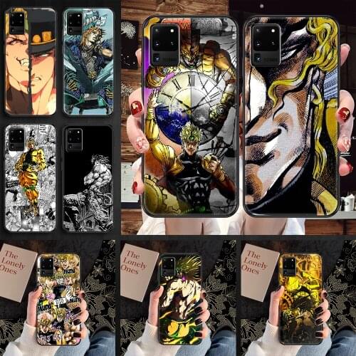Dio Brando JoJos Bizarre Adventure Phone case For Samsung Galaxy Note 4 8 9 10 20 S8 S9 S10 S10E S20 Plus UITRA Ultra black