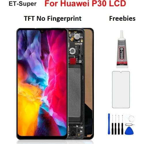 Grade Colorful LCD For Huawei P30 Display Touch Screen Replacement TFT Digitizer Assembly Spare Parts 100% Tested Brand New