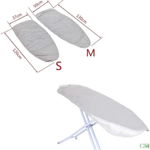 Home Universal Silver Coated Padded Ironing Board Cover Heavy Heat Reflective Scorch Resistant 120*37cm/130*50cm
