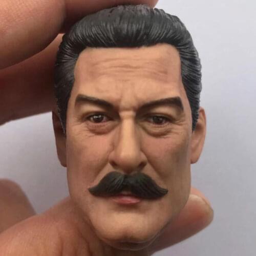 1/6 Scale Stalin Head Sculpt Soviet Union Russia WWII Male Soldier Head Carving Model Toys Fit for Phicen HOTTOYS JIAOUL Doll