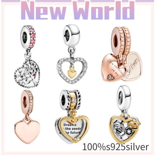 2021 hot sale hot style 100%S925 silver beads love warm charm pando for women personalized customized anniversary jewelry charm