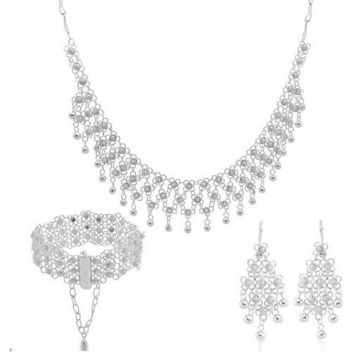 Mardin Silver Coriander Set Jewelry 3 Row