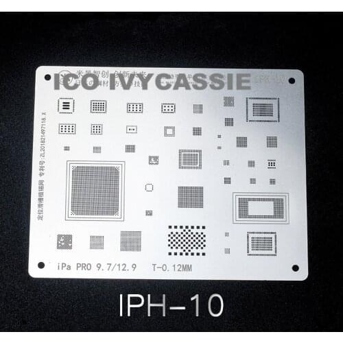 MIJING BGA Stencil For iPad 2 3 4 5 6 Air1/2 Mini1 2 3 Pro CPU RAM Nand Wifi Baseband Power Audio IC Reball Solder Tin Plant Net