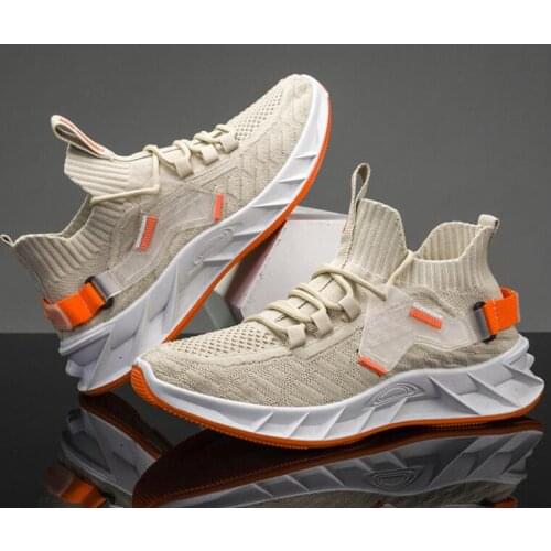 Fashion Men Sneakers Mesh Casual Shoes Lac-up Mens Shoes Lightweight Vulcanize Shoes Walking Sneakers Zapatillas Hombre