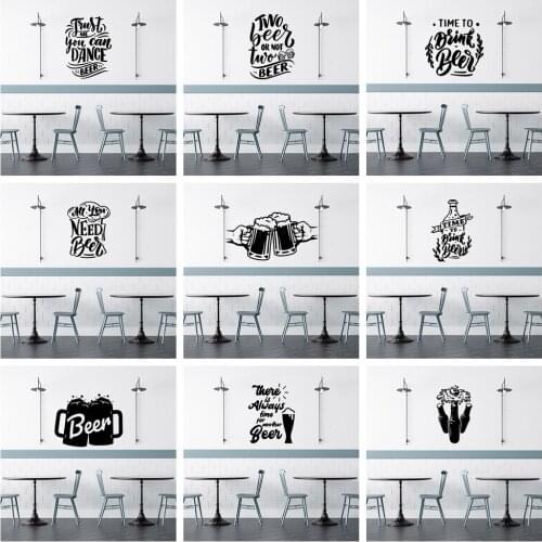 Cartoon Bar Vinyl Decals Wall Stickers For Kids Rooms Decoration Home Party Decor Wallpaper
