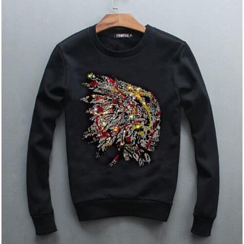 2020 Hot drill Hoodie for man and women mens Hoodie fashion Rhinestones Hoodie mens Pullover mens sportswear mens Hoodie