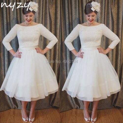 NYZY Long Wedding Dresses
