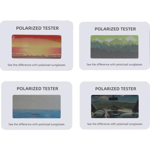 100 Pieces Wear Glasses Check Polarized Test Card Sunglasses Polarized Tester