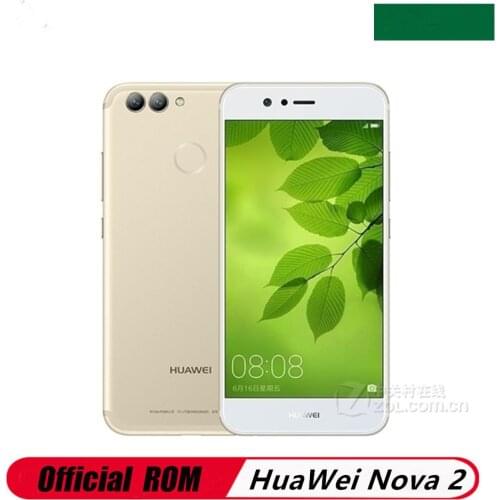 Original HuaWei Nova 2 4G LTE Mobile Phone 20.0MP+12.0MP+8.0MP Fingerprint Kirin 659 5.0" 1920X1080 4GB RAM 64GB ROM Android 7.0