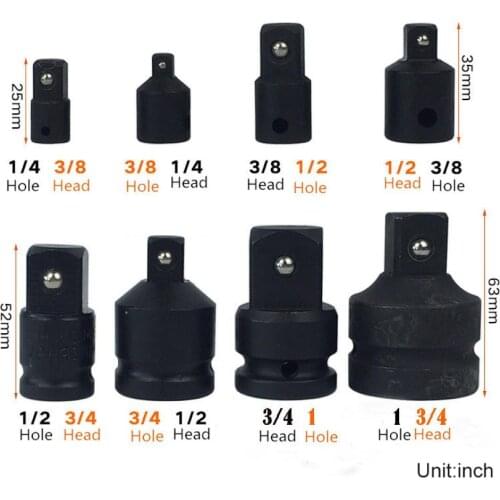 4Pcs/Set 1/4 3/8 1/2 Ratchet Wrench Socket Adapter Spanner Keys Set Converter Drive Reducer Air Impact Craftsman Ratchet Wrench