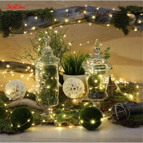 Holiday Led christmas lights outdoor 10M 5M 3M 2M 1M led string lights decoration for party holiday wedding Garland 5z