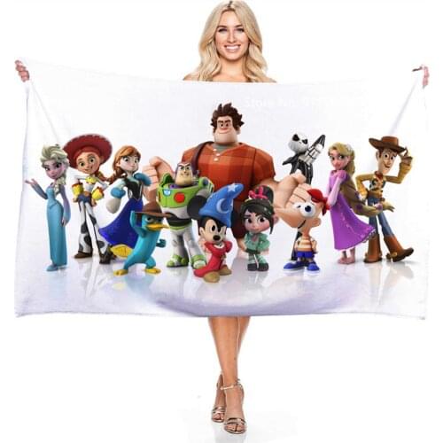 Disney Toy Story Mickey Minidais Series of Cute Cartoon Design Comfortable Soft Bath Towel Towel Childrens Bathroom Supplies