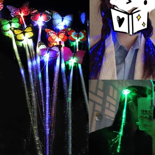 1/2/3/5Pcs LED Flashing Hair Braid Glowing Luminescent Hairpin Novetly Girls Hair Ornament Party Gift New Year Party Christmas