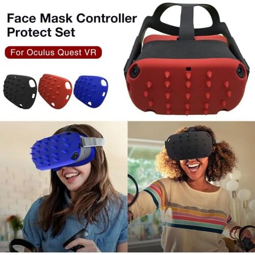 Silicone Protective Cover Shell Case For Oculus Quest 2 VR Headset Head Cover Skin Anti-Scratches For Oculus Quest 2 Accessories