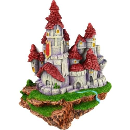Resin Aquarium Artificial Decoration Castle Ornament Fish Tank Landscaping For Aquarium Fish Tank Landscaping Ornament Decor
