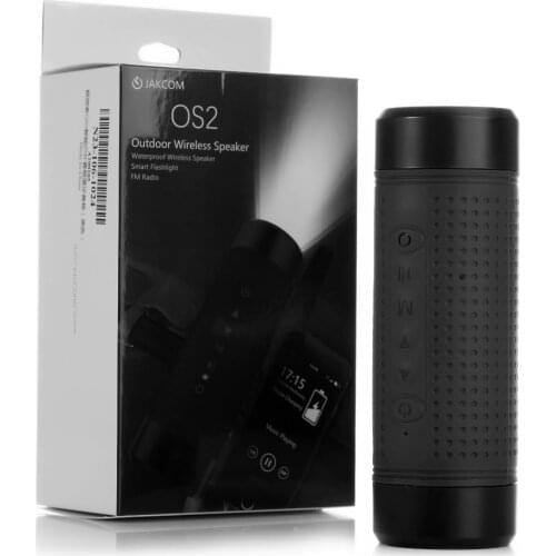 JAKCOM OS2 Outdoor Column Wireless Speaker Cycling Bluetooth Speakers Sport Music Bass Speakers Lighting Power Bank FM Radio