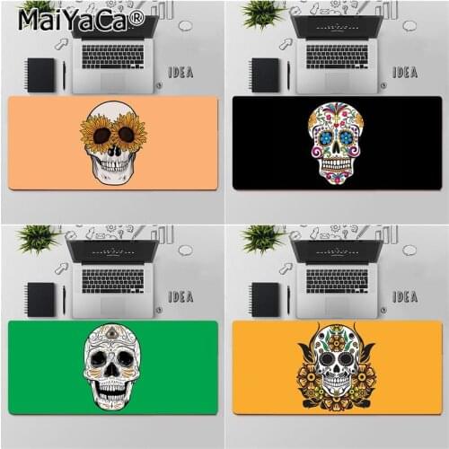 Maiyaca Top Quality Fashion Flower Skull Beautiful Anime Mouse Mat Free Shipping Large Mouse Pad Keyboards Mat
