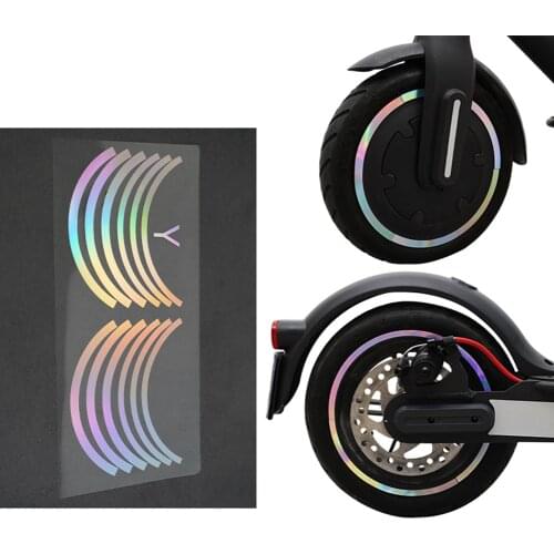 Wheel Hub Protective Reflective Sticker for Xiaomi M365 Pro 1s PRO 2 Electric Scooter Wheel Sticke Parts Scooter Accessories