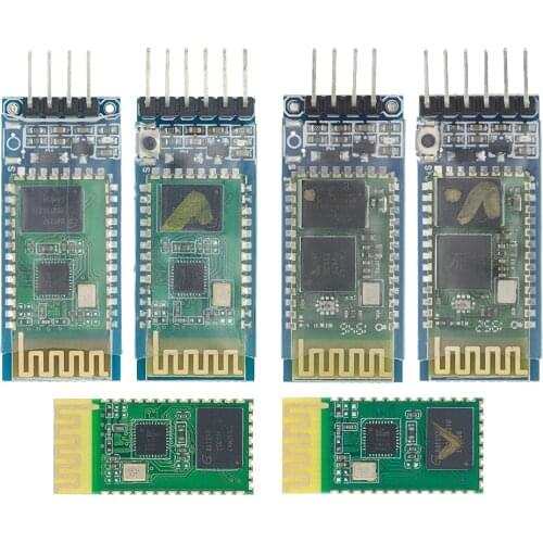 10PCS HC-05 HC-06 Master-Slave 6Pin/4Pin Anti-Reverse, Integrated Bluetooth Pass-Through Module, Wireless Serial for Arduino
