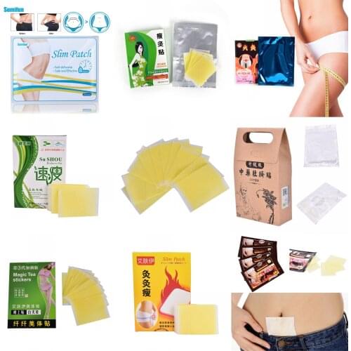 10PCS Traditional Chinese Medicine Slimming Navel Sticker Slim Patch Lose Weight Fat Burning White Slim Patch Face Lift Tools