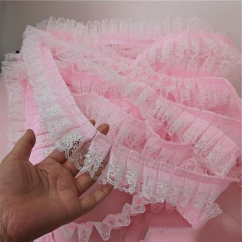 2 meters Organza Lace Splicing Ribbon DIY Toy Doll Clothing Skirt Decoration Trim Accessories Material