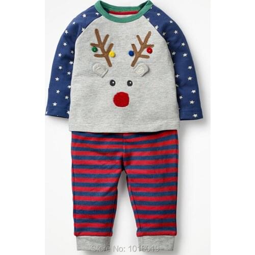 Baby Boys Clothes Sets 100% Cotton Long Sleeve t-shirt Pants 2pc Children Suit 2-7Y New 2020 Bebe Kids Tops Tees Outfits Outwear