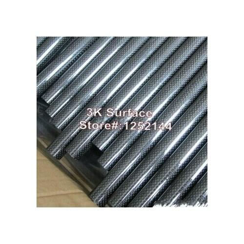 2 Pcs/lot 6mmx4mmx500mm 100% 3K carbon fiber tube Quadcopter Multicopter Carbon Fiber Frame Tail Boom ARM DIY Free Shipping