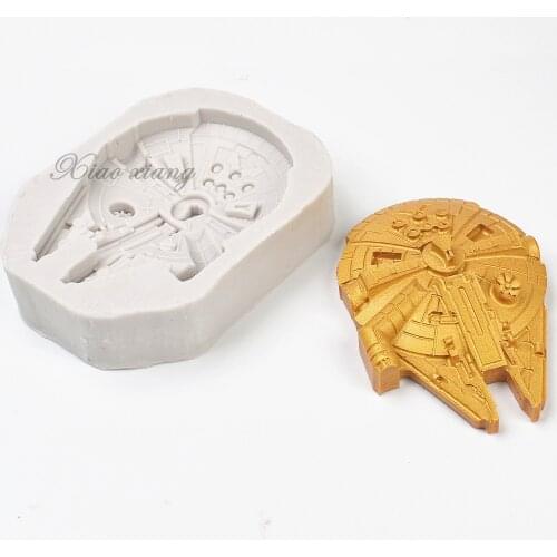 3D Space Ship Silicone Fondant Molds For Baking Cake Decorating Tools Chocolate Gumpaste Molds, Sugarcraft, Kitchen Gadget M692