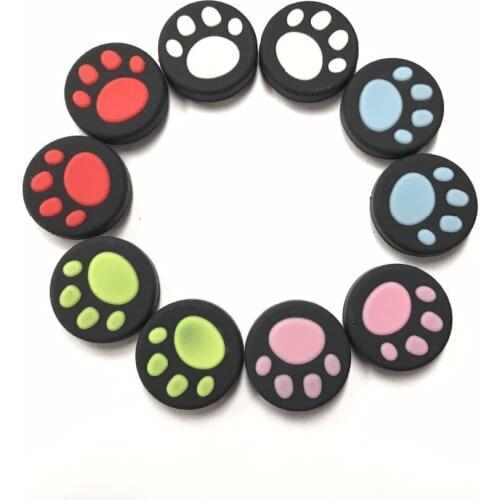 4pcs For Nintend Switch Nintendoswitch Controller NS Joy-con Protector footmark Silicone Cap Thumb Stick Joystick Rubber Cover