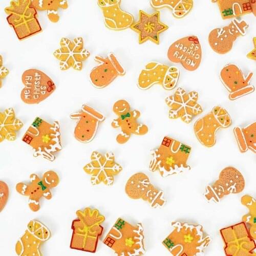 5Pcs Christmas Series Resin Flatback Cabochon Mix Christmas Shoes Snowman Snowflake DIY Art Crafts Phone Case Bag Gift Box Decor