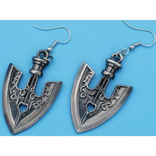 Anime JoJos Bizarre Adventure Arrow STAND Earring Cosplay Accessories Alloy Earrings Fashion Jewelry ear ring Gift