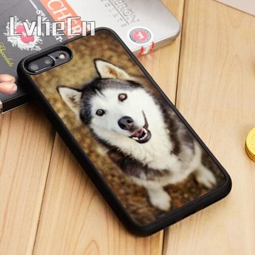LvheCn Alaskan Malamute Dog Phone Case Cover For iPhone 5 6s 7 8 plus 11 12 Pro X XR XS Max Samsung GalaxyS6 S7 edge S8 S9 s10