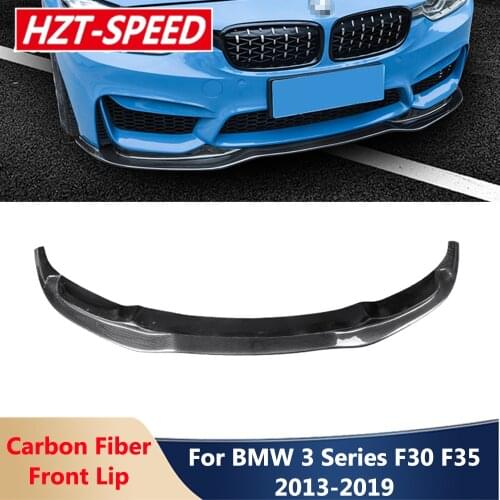 F30 F35 Modify AN GG M3 PSM Style Real Carbon Fiber Front Bumper Lip Diffuser For BMW 3 Series F30 F35 2013-2019