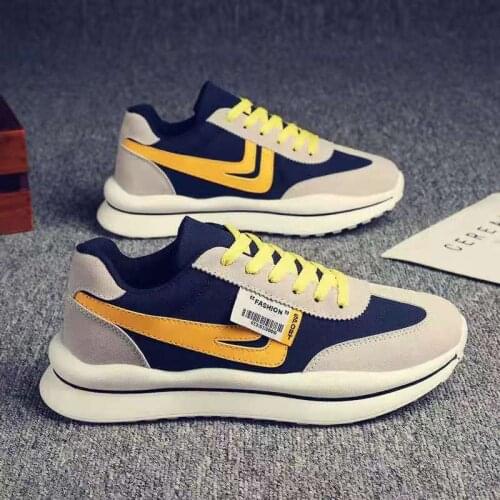 Hot Sale Mens Breathable Shoes Lightweight Sneakers Comfortable Thick-soled Sports Mens Casual Shoes