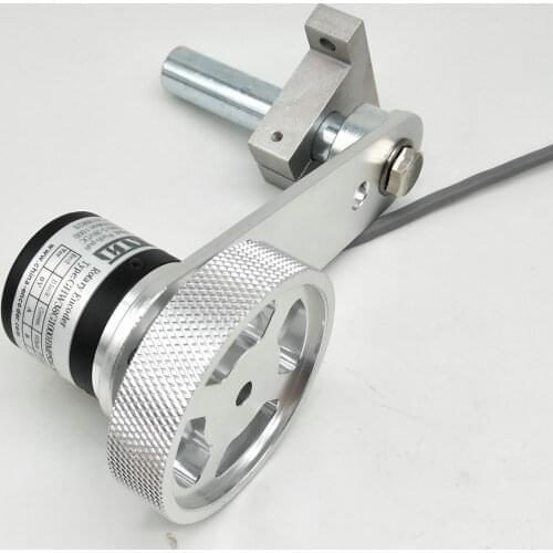 GHW38 Wear resistant roller wheel rotary encoder 250mm wheel perimeter for Length Measurement
