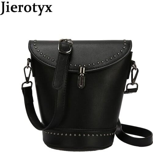 JIEROTYX 2020 New Fashion Square Crossbody Bag For Woman Bag Spring Bucket Bag Female Buckle Leather Shoulder Messenger Bag