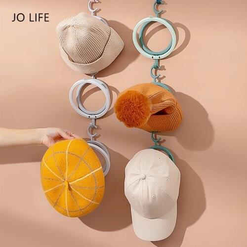 JO LIFE 1PC Hanging Hat Storage Rack Baseball Cap Scarf Closet Hanger Foldable Storage Rack Hook