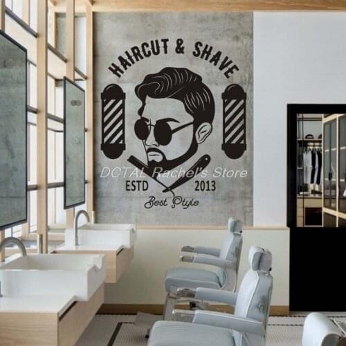 Wall Posters Hair Salon Barbershop Art Hairdresser Wall Decor Haircut Tools Wall Art Cosmetic for Hair Stylists Customized