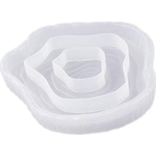 Irregular Tree Stump Storage Tray Resin Silicone Mold, Jewelry Storage Tray Candle Holder Epoxy Resin Mold Mold