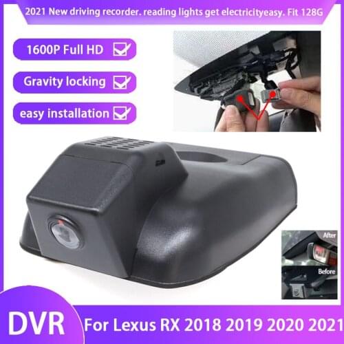 New! car driving recorder Easy to install For Lexus RX 2018 2019 2020 2021 Car DVR Wifi Video Recorder Dash Camera full hd 1600P