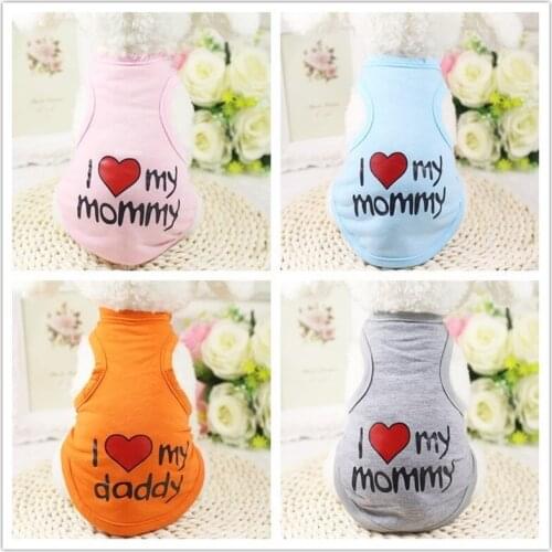 New Casual Pet Dog Clothes Vest Small and Medium Dog Chihuahua Pomeranian Soft Cotton Shirt Clothing Orange Pink Blue Gray S-2XL