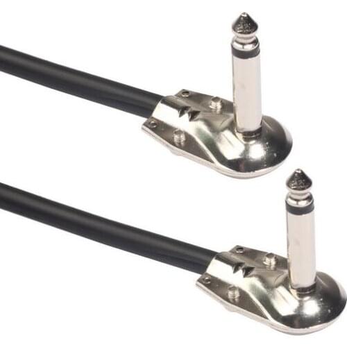 NEW 15CM LENGTH 6.35MM TS TO 6.35MM TS MALE TO MALE CABLE AUDIO CABLE AUDIO WIRE FOR GUITAR MIXER AMPLIFIER TC095-15