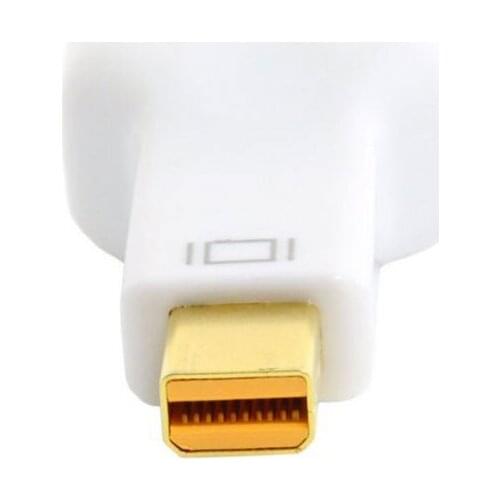 The New Mini Displayport DP Male to VGA Female White Adapter for Macbook & Monitor & Projector