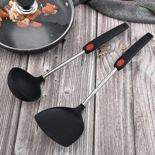 Manufacturers Direct Selling Silica Gel Kitchen Ware Non-stick Pot Silicone Spatula Spatula Ladel High-temperature Resistant Kit
