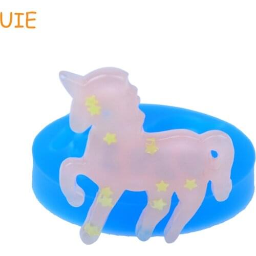 DYL282U 36.9mm Unicorn Silicone Mold - Animal Mold Fondant, Cupcake Topper, Chocolate, Gum Paste, Candles, Jewelry, Resin Molds