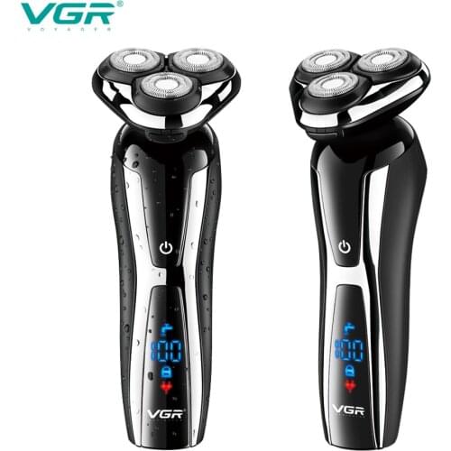 VGR V309 Electric Shaver Waterproof Powerful Forces Double-Ring Head USB Charging Body Washable Personal Care Appliances
