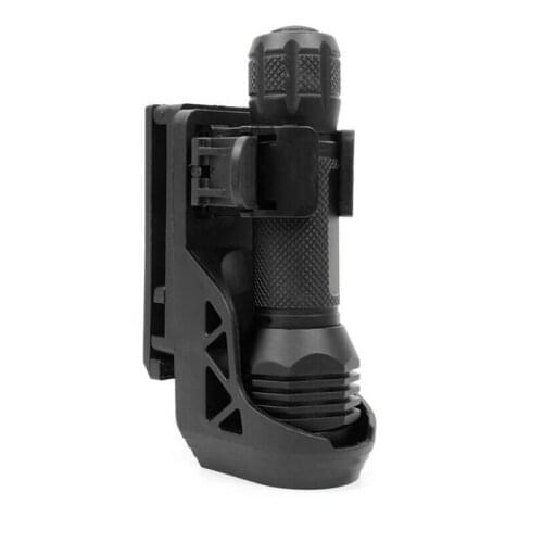 Rotatable Tactical Flashlight Holster 360 Degree Flashlight Belt Holder Pouch Torch Belt Holster Camping Outdoor Accessories